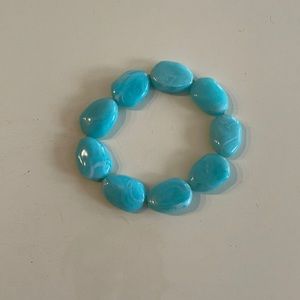 Blue Turquoise Beaded Bracelet